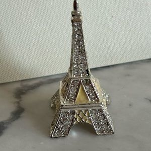 Bejeweled Eiffel Tower pill box